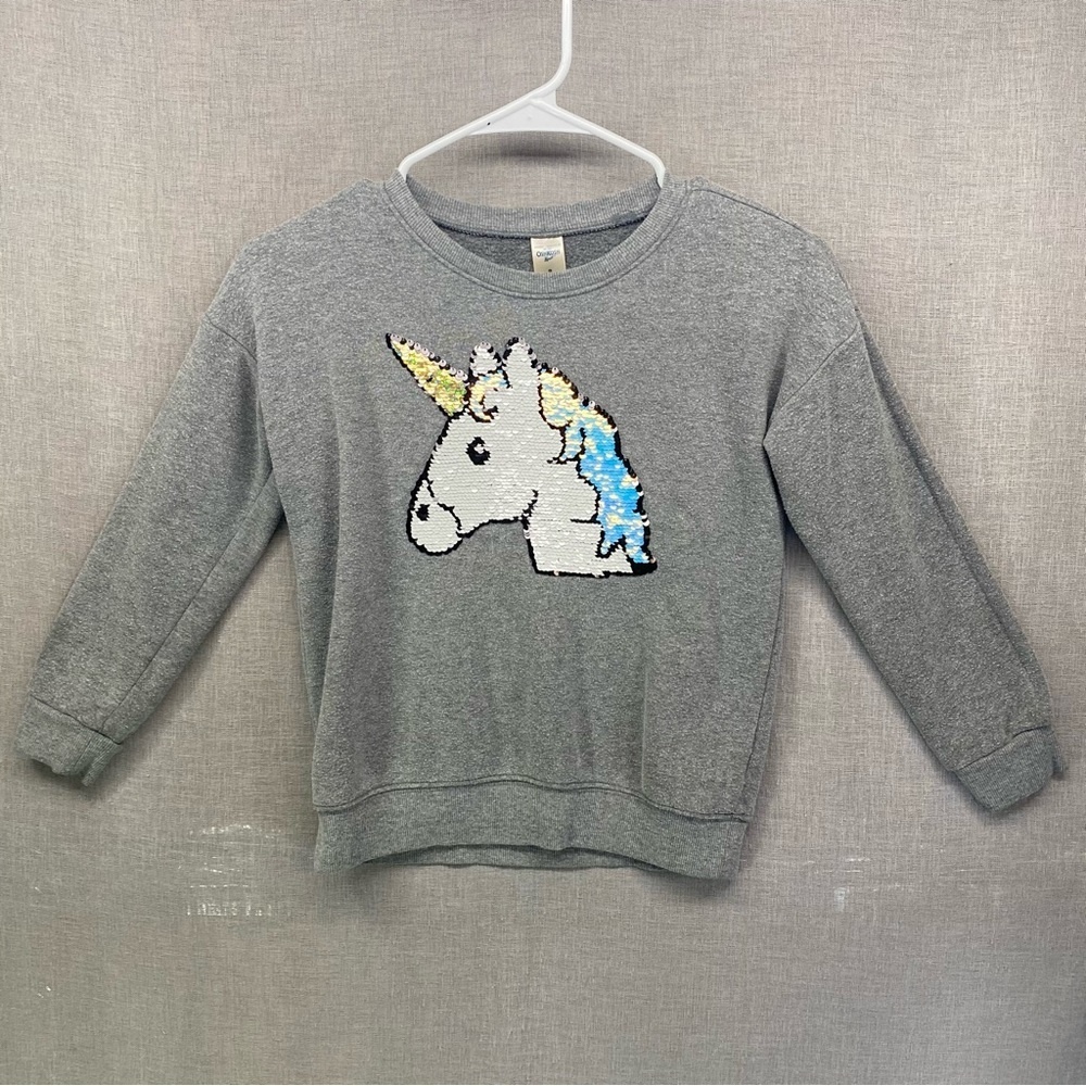 Oshkosh bgosh sequence unicorn kids‎ sweater grey Size | 8